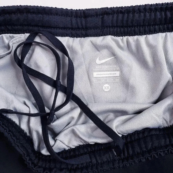 Nike Running Shorts Black Size X Small Built-In Brief Elastic Waist - Picture 9 of 9